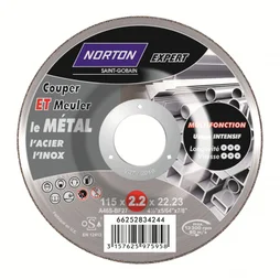 Disque Multifonction Tronçonnage Et Ébarbage Pour Métal Norton