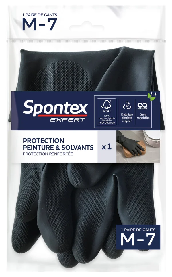 Gant Peinture Et Vernis Spontex Expert, Taille M