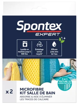 Microfibre Nettoyage Quotidien Spontex Expert Salle De Bain