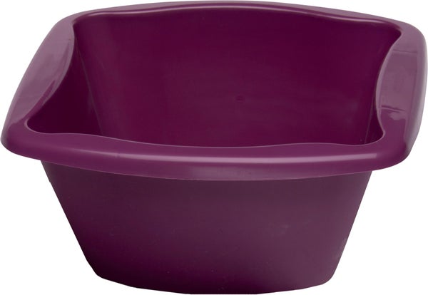 Bassine carré 6 litres, 31.7 x 31.7 x 14.2 cm, plastique couleurs assorties NESPOLI