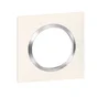 Plaque simple Dooxie, LEGRAND, blanc chromé