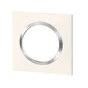 Plaque simple Dooxie, LEGRAND, blanc chromé