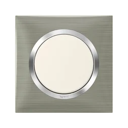Plaque Simple Dooxie, Legrand, Inox Brossé