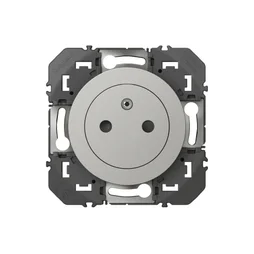 Prise avec terre affleurante Dooxie, LEGRAND, aluminium