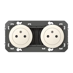 Double Prise Avec Terre Dooxie, Legrand, Blanc