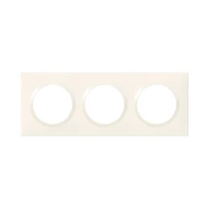 Plaque Triple Dooxie, Legrand, Blanc