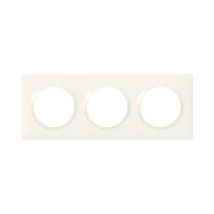 Plaque Triple Dooxie, Legrand, Blanc