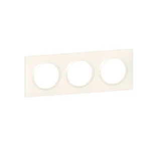 Plaque Triple Dooxie, Legrand, Blanc