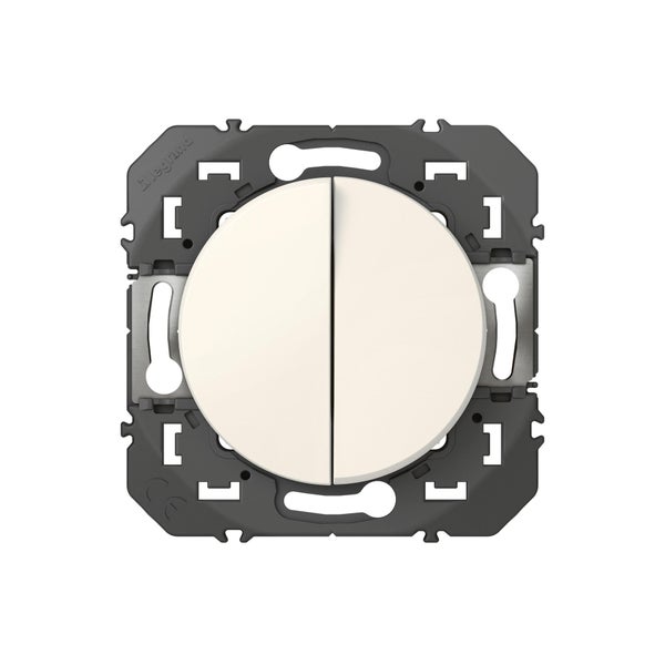 Double Poussoir, Legrand Dooxie, Blanc