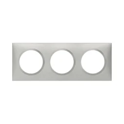 Plaque Triple Dooxie, Legrand, Aluminium