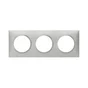 Plaque Triple Dooxie, Legrand, Aluminium