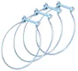 Lot de 4 colliers de fixation acier EQUATION, Diam. 80/80 mm Cf80