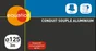 Conduit souple aluminium S&P, Diam. 125/125 mm, L. 3 m Csa125