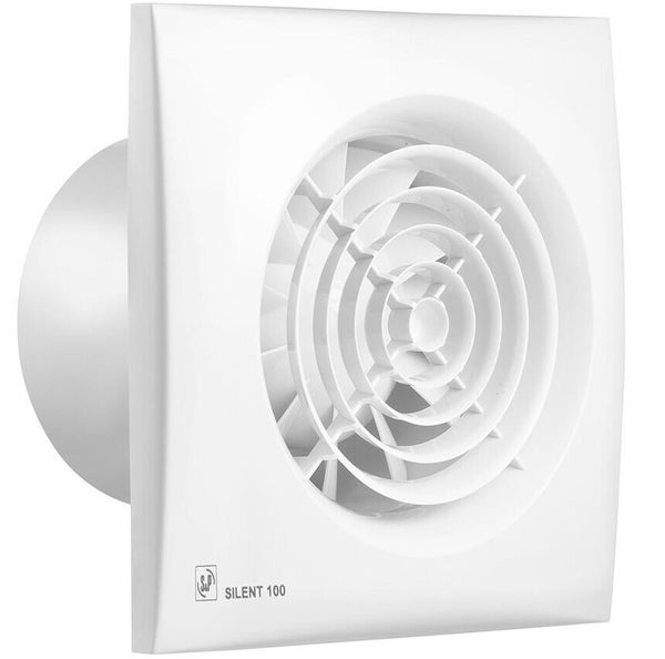 Aérateur intermittent à interrupteur S&P Silent 100 cz 100 mm