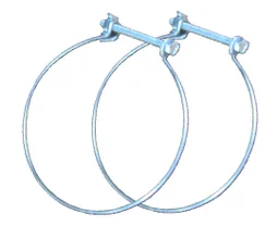 Lot de 2 colliers de fixation acier EQUATION, Diam. 150/150 mm Cf150