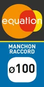 Manchon raccord acier EQUATION, Diam.100/100 mm Mr100