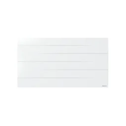 Radiateur éléctrique double système chauffant Malao, SAUTER, 2000 W horizontal, blanc