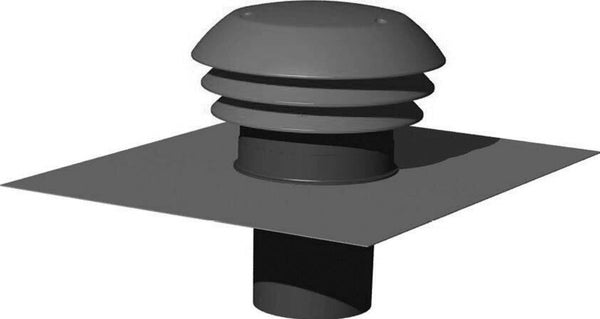 Chapeau de toiture ardoise PVC EQUATION, Diam.125 mm