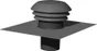 Chapeau de toiture ardoise PVC EQUATION, Diam.125 mm