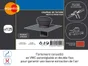 Chapeau de toiture ardoise PVC EQUATION, Diam.125 mm