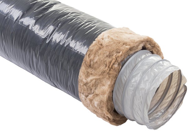 Conduit souple isolé pvc / laine de verre EQUATION, Diam.150/150 mm, L.6 m