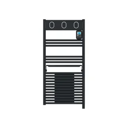 Sèche-serviettes électrique soufflant SAUTER 500 + 1000W, H108 x l50 cm Marapi anthracite