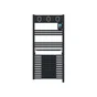 Sèche-serviettes électrique soufflant SAUTER 500 + 1000W, H108 x l50 cm Marapi anthracite