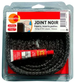 Joint en fibre de verre rond + colle diam. 10 mm