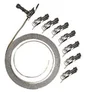 Collier feuillard acier inox 9 mm kit 3 m + 8 têtes basculantes
