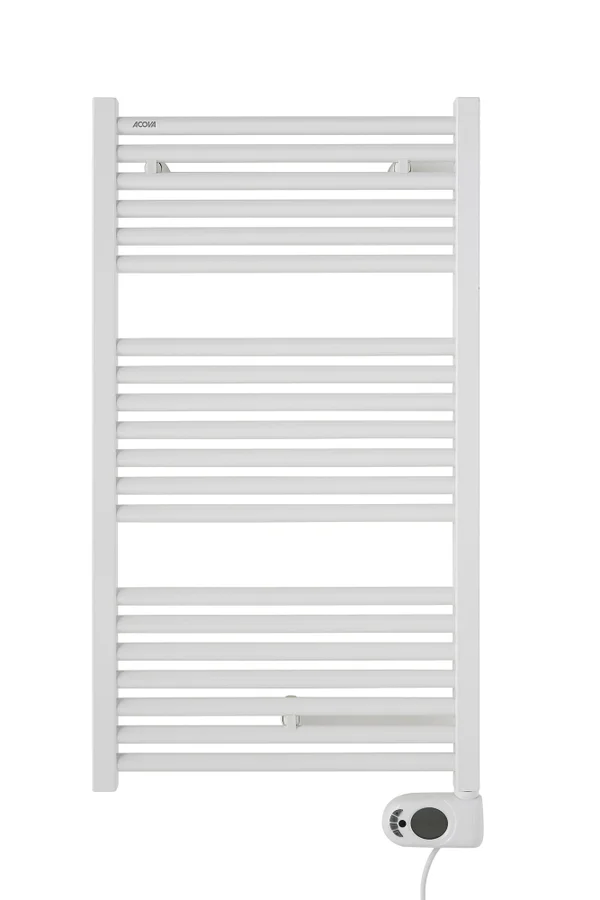 Sèche-serviettes électrique ACOVA 500W, H96.8 x l50 cm Tweed blanc