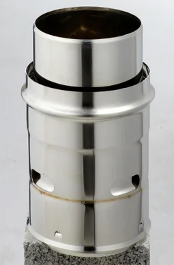Raccord poele tubage pour tubage, JONCOUX, diam.125 mm inox