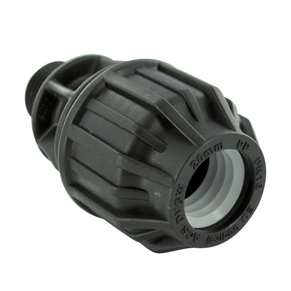 Raccord Droit À Compression Plastique M 15 X 21 Pour Tube En Polyéthylène