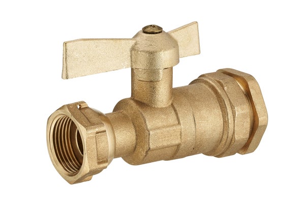 Vanne  À Compression Laiton D.25 Pour Tube En Polyéthylène