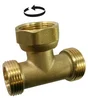 Té à visser laiton M 15 x 21 pour tube en cuivre