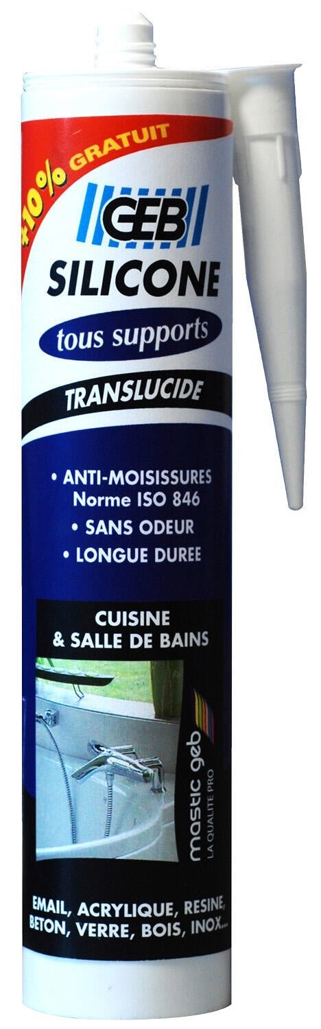 Silicone GEB, transparent, 280 + 10% ml 