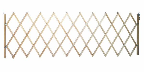 Barrière Extensible Animaux Bois, L.60/230 Cm, H.83 Cm