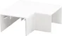 Lot De 4 Angles Plats Blanc Pour Moulure, H. 4 X P.1.1 Cm