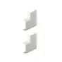 Lot De 2 Angles Plats Blanc Pour Moulure, H. 3.4 X P.1.5 Cm