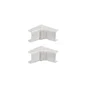 Angle interieur variable pour moulure 12 x 20 mm blanc lot de2 tehalit