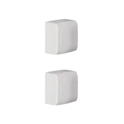 Lot De 2 Embouts Blanc Pour Moulure, H. 2.6 X P.1.5 Cm