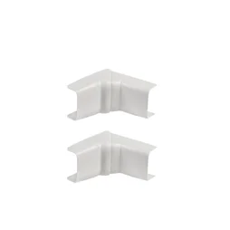 Lot De 2 Angles Intérieurs Variables Blanc Pour Moulure, H. 3.4 X P.1.5 Cm