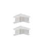 Lot De 2 Angles Intérieurs Variables Blanc Pour Moulure, H. 3.4 X P.1.5 Cm