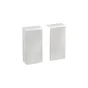 Lot De 2 Embouts Blanc Pour Plinthe, H. 10 X P.3.7 Cm