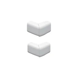 Lot De 2 Angles Extérieurs Variables Blanc Pour Moulure, H. 2.6 X P.1.5 Cm