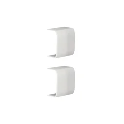 Lot De 2 Jonctions Blanc Pour Moulure, H. 2.6 X P.1.5 Cm