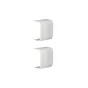 Lot De 2 Jonctions Blanc Pour Moulure, H. 2.6 X P.1.5 Cm