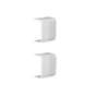 Lot De 2 Jonctions Blanc Pour Moulure, H. 3.4 X P.1.5 Cm
