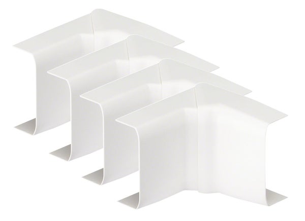 Lot De 4 Angles Intérieurs Blanc Pour Moulure, H. 3.2 X P.1.1 Cm