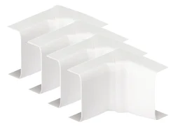 Lot De 4 Angles Intérieurs Blanc Pour Moulure, H. 3.2 X P.1.1 Cm