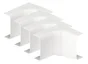 Lot De 4 Angles Intérieurs Blanc Pour Moulure, H. 3.2 X P.1.1 Cm